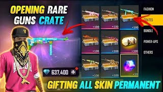 Opening Rare guns create  gifting all skins permanent 🥵😲  free fire  Hadigamer1997 [upl. by Brown942]