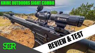 Knine Outdoors 2 MOA RED DOT SIGHT WITH 3X MAGNIFIER COMBO Review amp Torture Test [upl. by Rosenwald590]