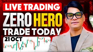 🔴21 Oct Midcap zero hero live trading bank nifty trading optionstrading trading livetrading [upl. by Aneekal]