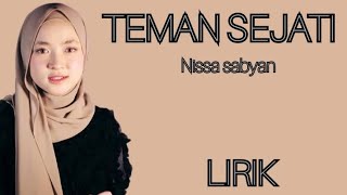 NISSA SABYAN  TEMAN SEJATI  LIRIK [upl. by Kentigerma]