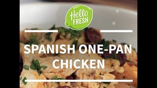 Spanish OnePan Chicken with Chorizo and Bell Peppers [upl. by Ailesor]