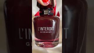 Givenchy L’interdit rouge eau de Parfum  perfume unboxing [upl. by Lapotin]