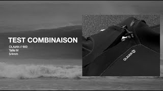 Test combinaison surf 2021  54 Olaian  900 Néoprène  cagoule homme [upl. by Dinesh]