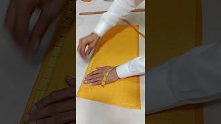 Prefect sleeves cutting ✂️ sewingtutorial youtubeshorts youtubeshortsindia youtubevideo shorts [upl. by Anuahsat]