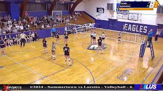 Summertown High School vs Loretto High School  Volleyball  9242024 [upl. by Anide]