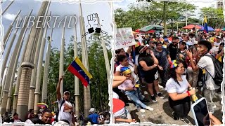 Los Venezolanos no se rinden desde Medellín Colombia siguen gritando libertad ✊ [upl. by Camroc]