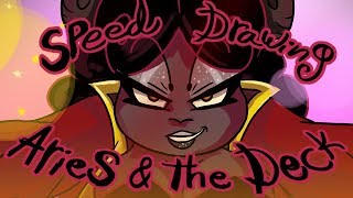 Speed Drawing Aries amp The Deck [upl. by Nylaras492]