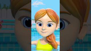 Swimming Song shorts littletreehouse nurseryrhymes babymagic cartoonvideos kidssong [upl. by Skutchan]