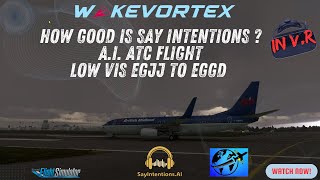 Just how good is SAY INTENTIONS AI   Lets see how much it has improved  FS2020 ✈ Low Vis [upl. by Akinam208]