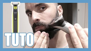 Comment faire un dégradé de barbe facilement avec le ONEBLADE   TUTO [upl. by Anneirda]