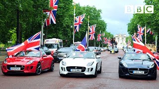 British made motors take over the Mall  Top Gear  BBC [upl. by Yedrahs75]