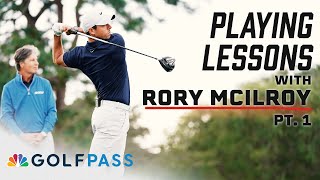 Playing Lessons with Rory McIlroy  Part 1  GolfPass  Golf Channel [upl. by Eimac]