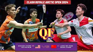 QF🇲🇾Man Wei ChongTee Kai Wun VS 🇨🇳Liang Wei KengWang Chang🔥 ArticOpen2024 [upl. by Sweyn808]