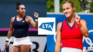 Heather Watson  Anna Karolina Schmiedlova 2024 ITF W100 Shrewsbury 1R Highlights [upl. by Annahtur]