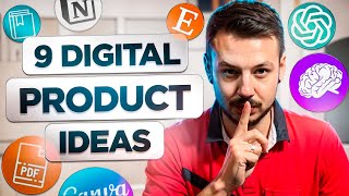 9 Digital Product Ideas You Can SELL ONLINE [upl. by Sido996]