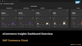 ECommerce Insights Dashboard Overview in Dynatrace  SAP Commerce Cloud [upl. by Bubb]