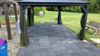 Black Rubber Deck Tiles From Costco Part 2 [upl. by Aenahs]