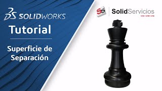 TUTORIAL SOLIDWORKS HERRAMIENTA DE SUPERFICIES DE SEPARACIÓN EN MOLDES [upl. by Ynatsed]