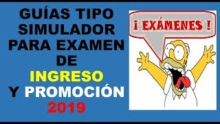 Soy Docente SIMULADOR PARA EL EXAMEN DE INGRESO Y PROMOCIÓN 2019 [upl. by Alliuqahs146]