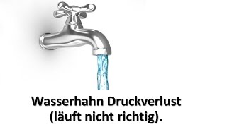 Wasserhahn Druckverlust was tun [upl. by Oiluig]