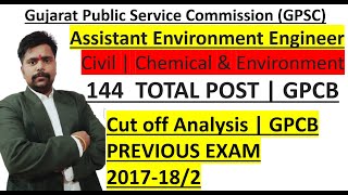 GPCB Assistant Environment Engineer Cutoff Analysis  ASSISTANT ENVIRONMENT ENGINEER PREPARATION [upl. by Susejedairam]