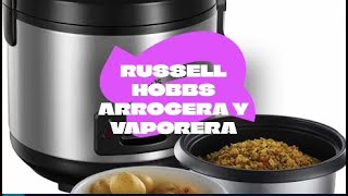 🔴🔵 Arrocera y Vaporera Russell Hobbs  8 Raciones Cocina al Vapor Mantiene el Calor Antiadherente [upl. by Ahseim995]