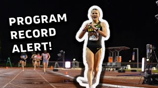 Maddy Elmore Breaks Oregon Program Record To Win Womens 5k At Stanford Invitational 2024 [upl. by Luebke]