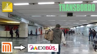 Transbordo en La Raza del Metro a Mexibús [upl. by Gorges591]