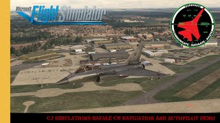 CJ Simulations Rafale CM Navigation And Autopilot Demo  MSFS  Microsoft Flight Simulator [upl. by Haneeja]