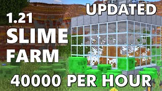 UPDATED Minecraft OOzing Slime Farm Tutorial for 121  36000 per Hour [upl. by Nariko]