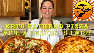 DIY KETO FAT HEAD PIZZA RECIPE  2 DELICIOUS TWISTS  IMPROVEMENTS FATHEAD [upl. by Anomahs517]