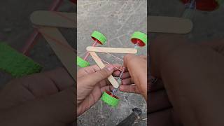 How to Make a Powerful Ice Cream Stick Car DIY Project shorts youtubeshort viral [upl. by Nostets]