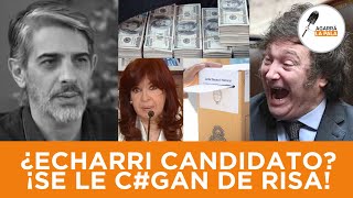 EL MERCENARIO PABLO ECHARRI QUIERE SER CANDIDATO DEL KIRCHNERISMO Y SE LE MATARON DE RISA [upl. by Torr648]