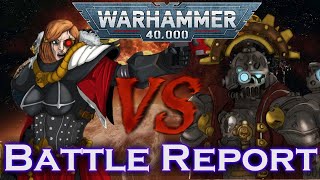 Sisters of Battle Vs Admech Narrative Battle Report [upl. by Aleiram]