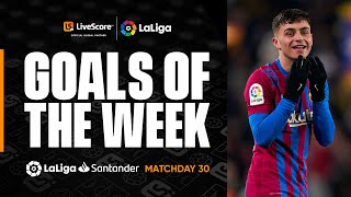 LaLiga Goals of the Week 30 Pedri amp Felix  LiveScore 360° Replay [upl. by Ssenav]