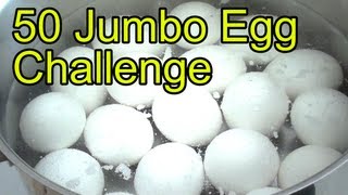 Jumbo 50 Egg Coolhand Luke Challenge vs Wreckless Eating [upl. by Mcgaw496]