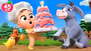 Veggie Cake for Animals 🫏🐮 Pat a Cake Song  Lalafun Nursery Rhymes amp Kids Songs [upl. by Alimaj]