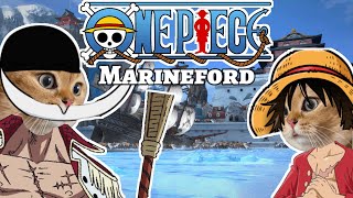 CAT MEMES  One Piece  Marineford [upl. by Norym]