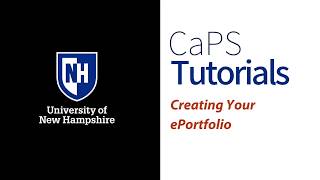 Creating Your ePortfolio [upl. by Sivatco685]