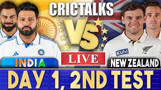 Live IND Vs NZ Day 1  2nd Test  Live Scores amp Commentary  India vs New Zealand  2024 Series [upl. by Dunstan]