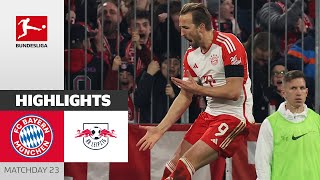 LastMinute Hero Harry Kane  FC Bayern München  RB Leipzig 21  Highlights  MD 23 – Bundesliga [upl. by Ytsihc]