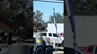 Long line at the recycling center after Hurricane Milton 🌀 hurricanemilton aftermath recycling [upl. by Llenreb]