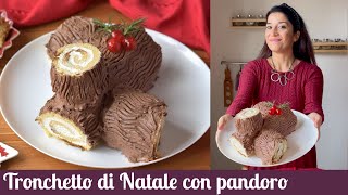 Tronchetto di Natale con pandoro [upl. by Esetal]