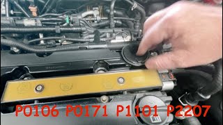 Cruze leaking PVC system P0106 P0171 P1101 P2270 [upl. by Euhc]