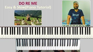 Do Re Me piano lesson  Mystic Manny Musiclesson  doremipianotutorialeasyslow  MysticMannysingh [upl. by Kcirded]