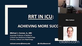 CRRT in the ICU Strategies for Getting to Success [upl. by Elatnahc]