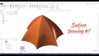 Mastercam 2024 Surface Drawing 7 [upl. by Eycats]