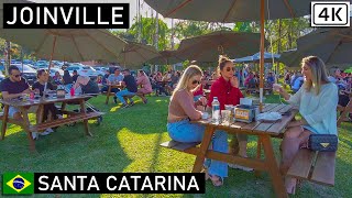 Walking in Joinville Downtown and Gut Brau brewery 🇧🇷  Santa Catarina Brazil 【4K】2021 [upl. by Ydorb472]