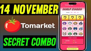 🍅Tomarket Airdrop Combo 14 November  Tomarket Daily Combo Today  Tomarket Secret Combo Today [upl. by Estus]