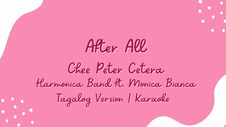 After All Tagalog Version Karaoke  Harmonica Band ft Monica Bianca [upl. by Assilim778]